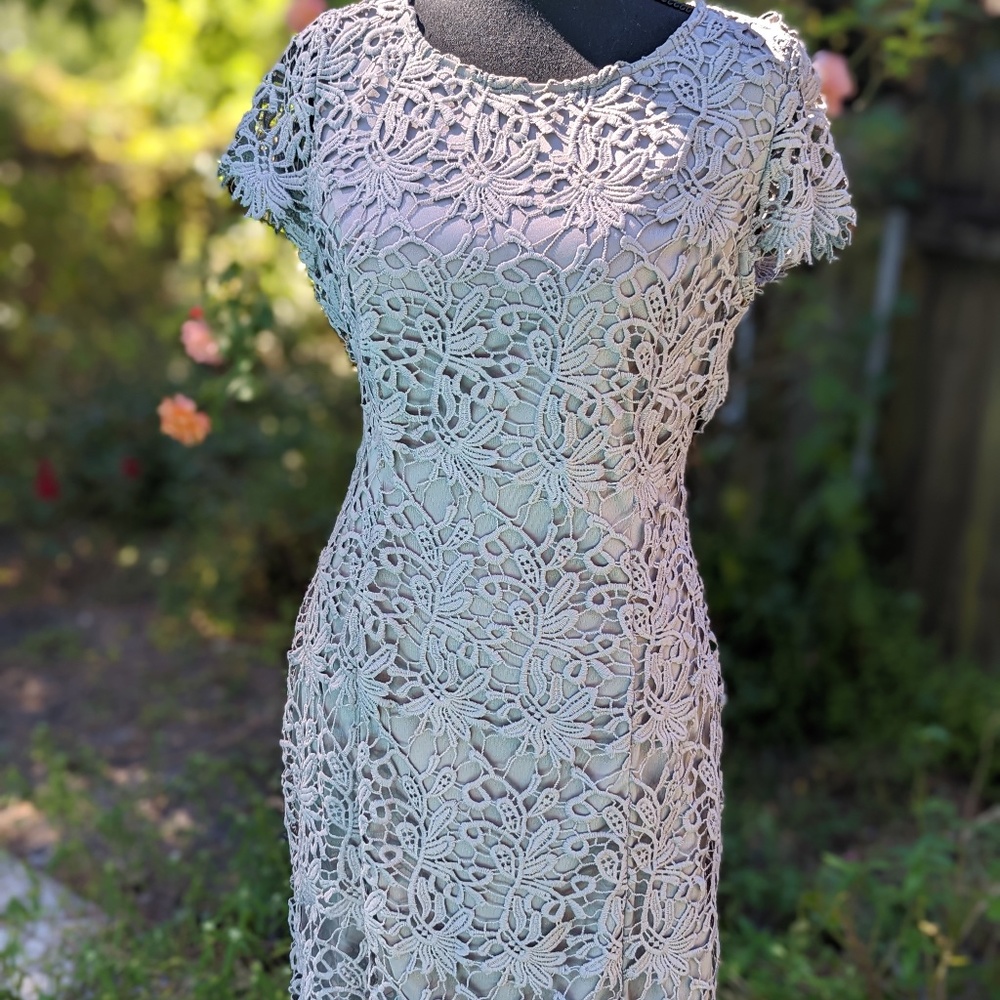 Lulu's grey keyhole body con mini dress size XL